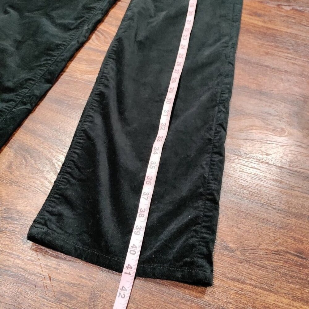 J.Jill Velvet Cotton Blend Mid Rise 5 Pocket Bootcut Pants Black Women's Size 10 - Picture 8 of 10